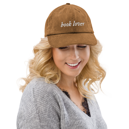 book lover corduroy hat