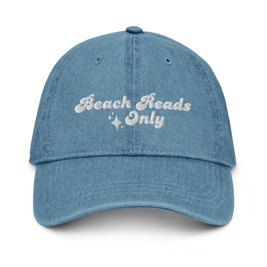 beach reads only denim hat