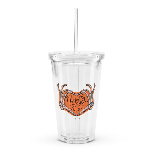 morally gray is my favorite color clear tumbler