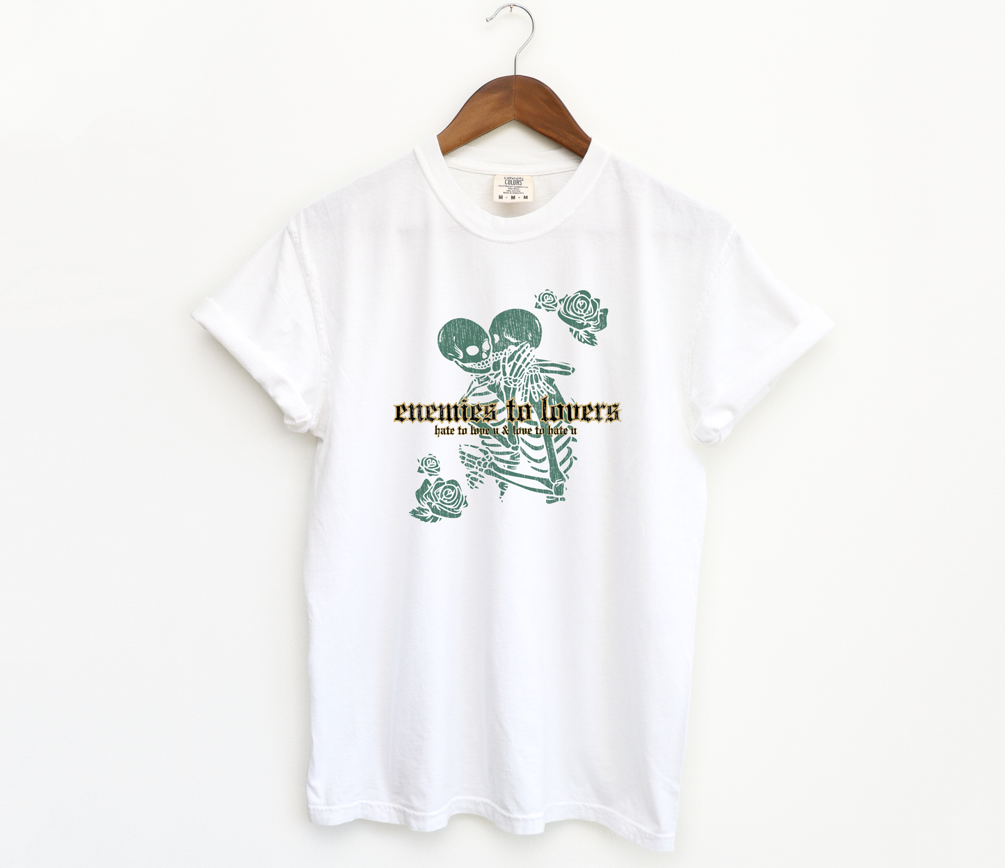 enemies to lovers t-shirt in white