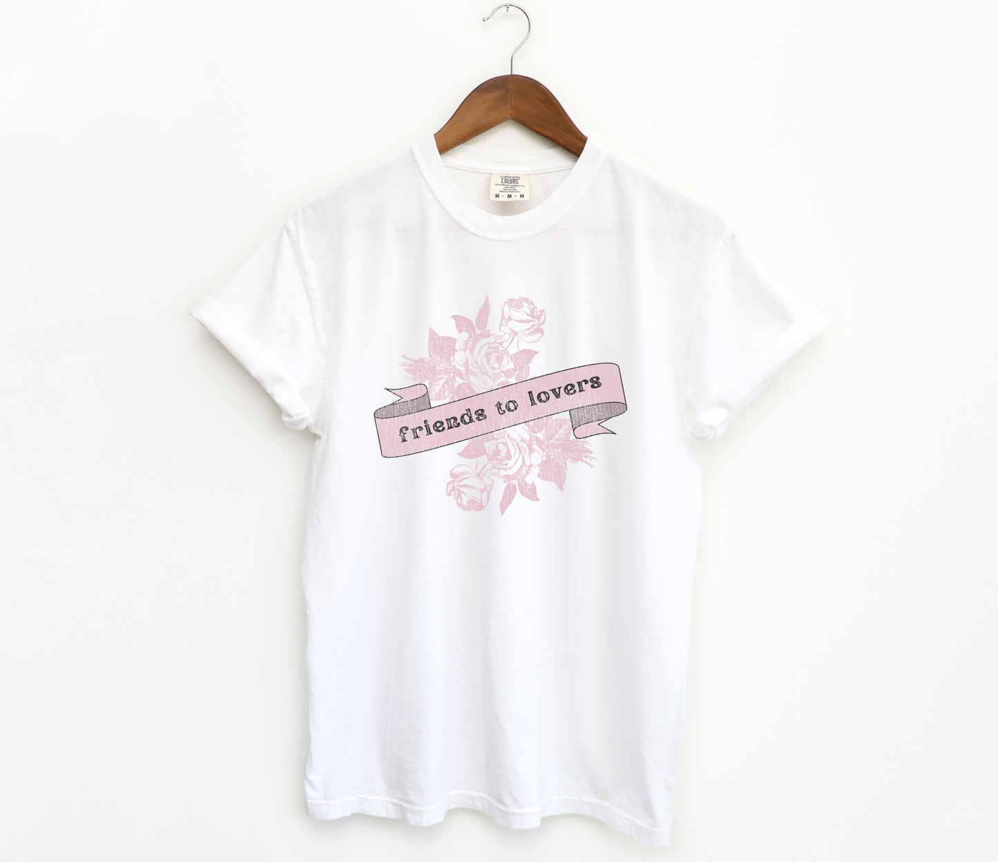 friends to lovers t-shirt in white