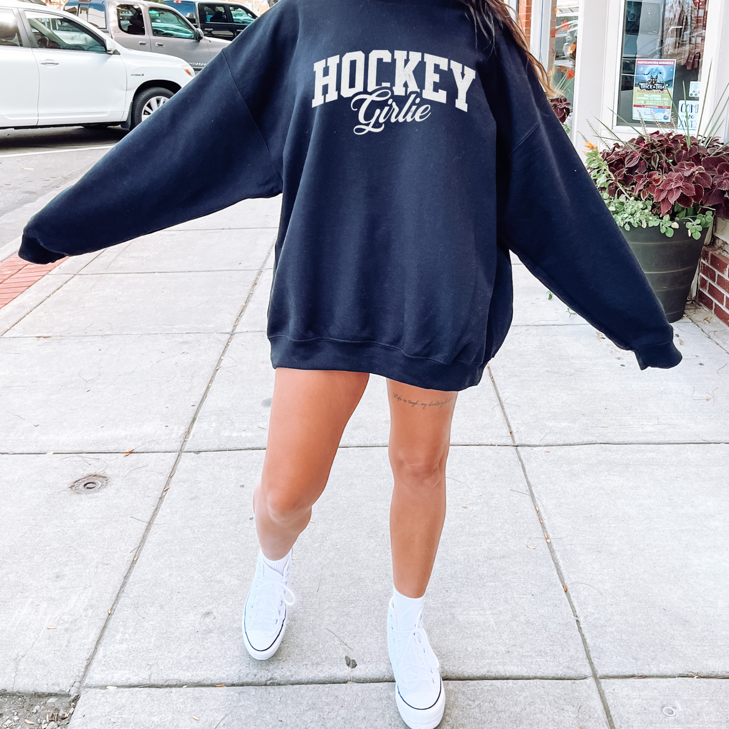 hockey girlie sweatshirt