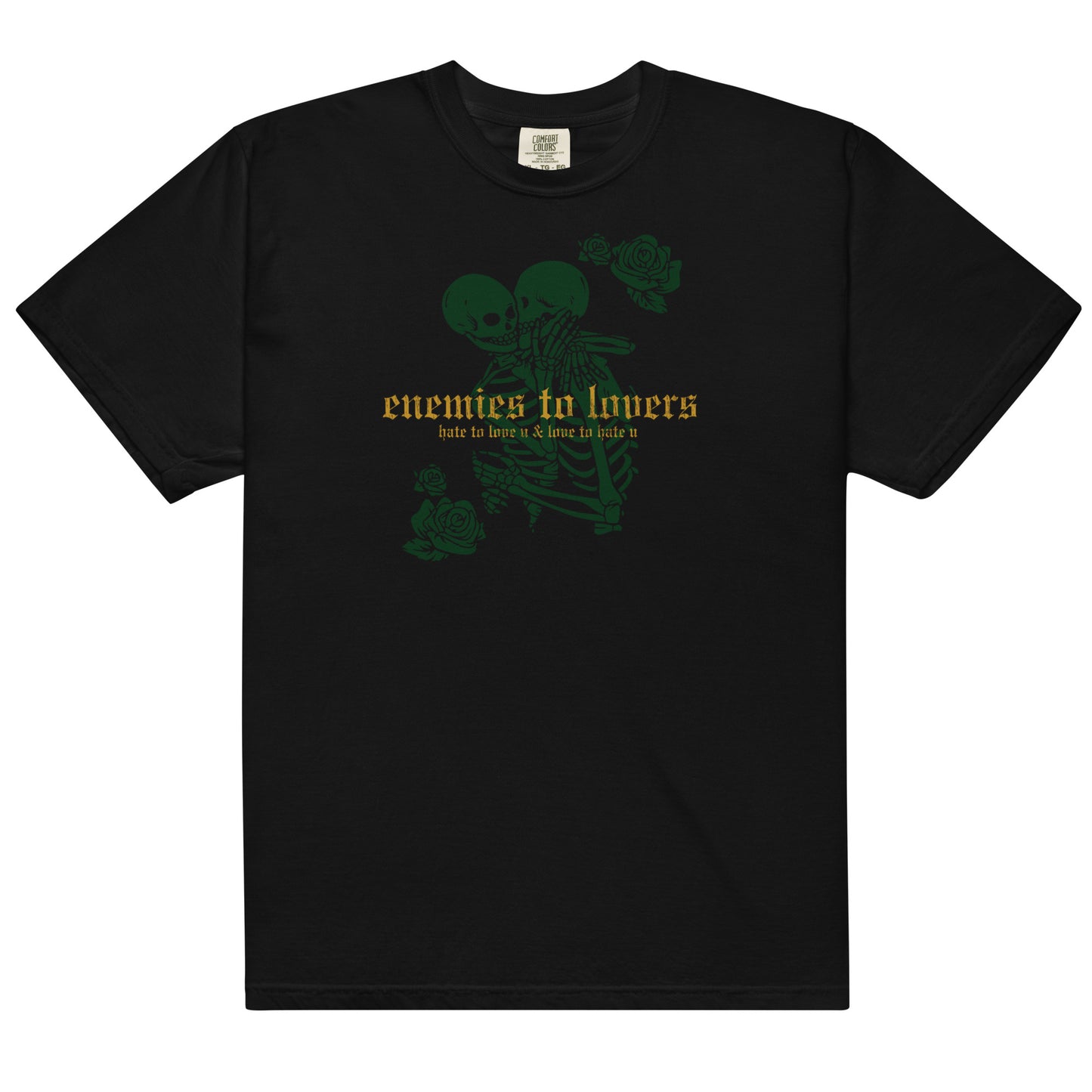 enemies to lovers t-shirt in black