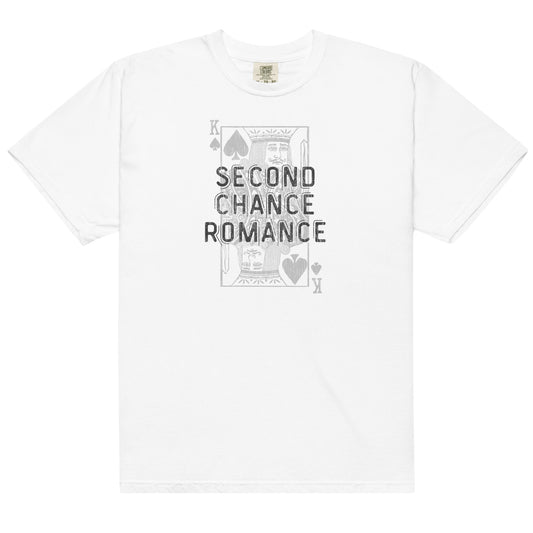second chance romance t-shirt in white