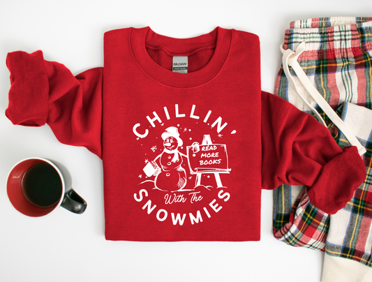 chillin with the snowmies sweatshirt (white)