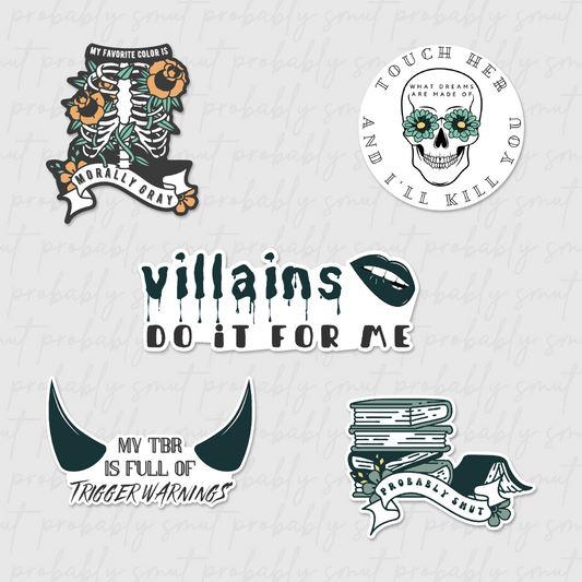 morally gray sticker pack