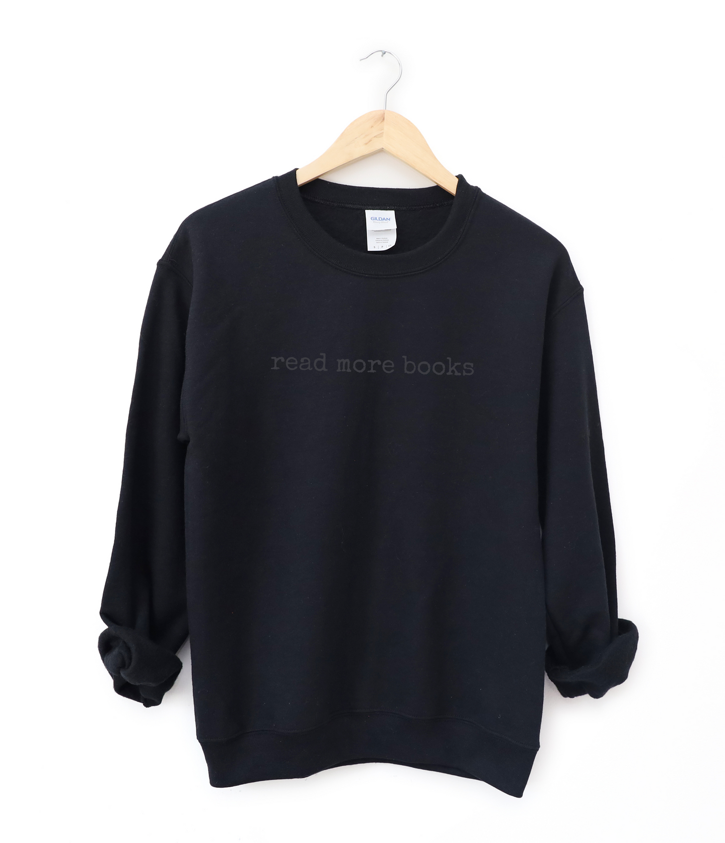 read more books embroidered sweatshirt