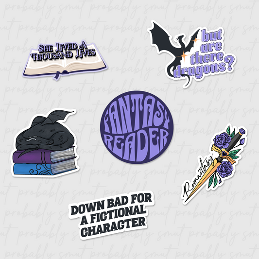 romantasy sticker pack