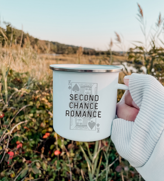 second chance romance enamel mug