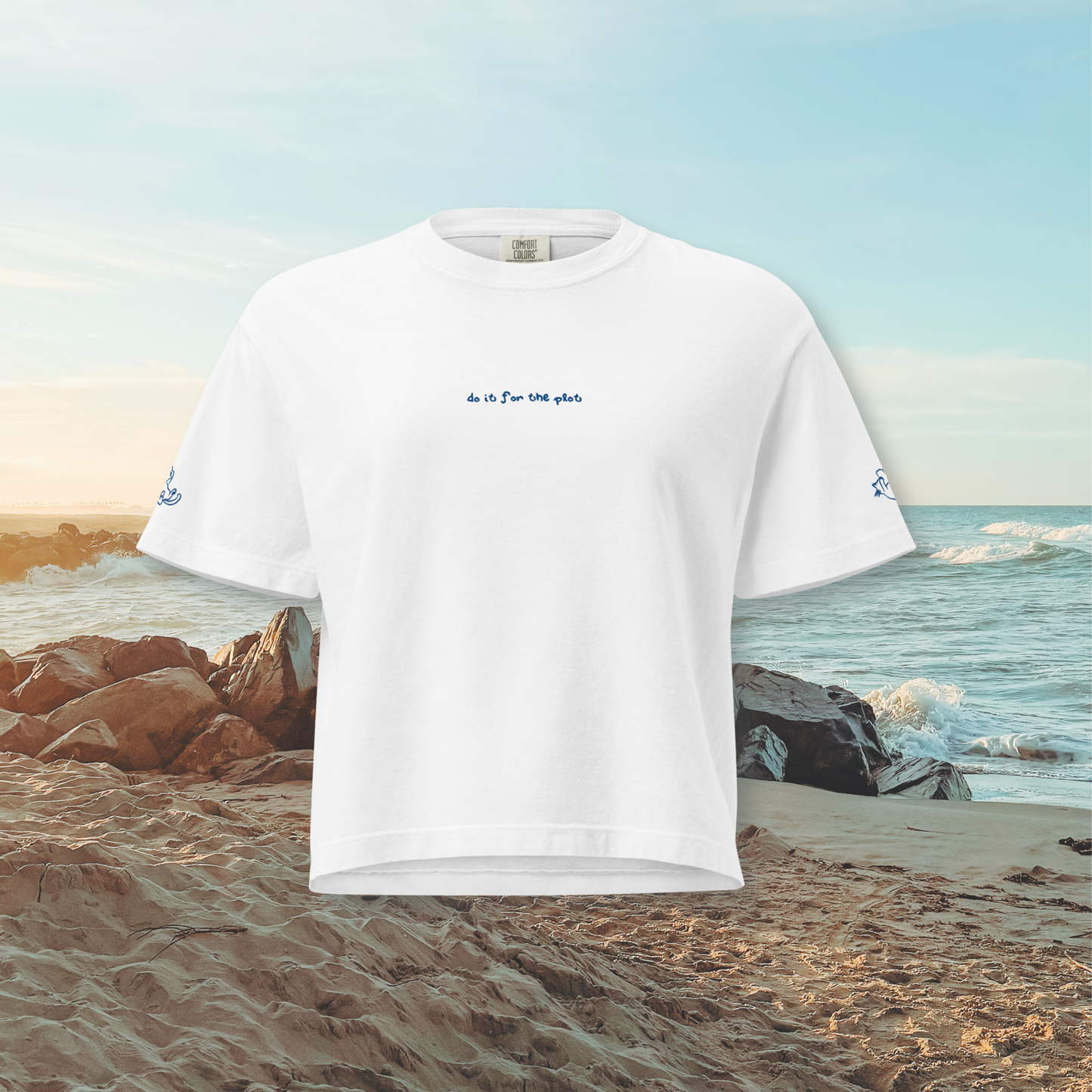 do it for the plot embroidered boxy tee