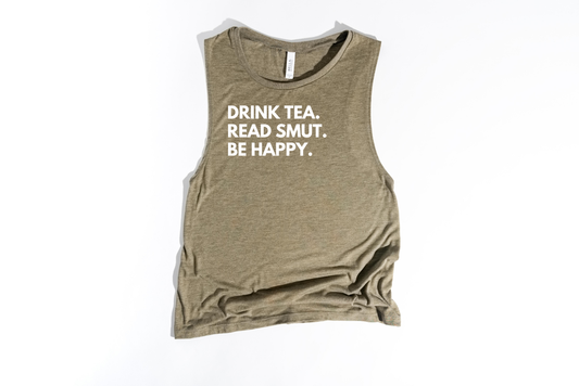 drink tea muscle tank