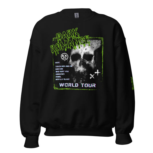 dark romance world tour sweatshirt w/ sleeve detail