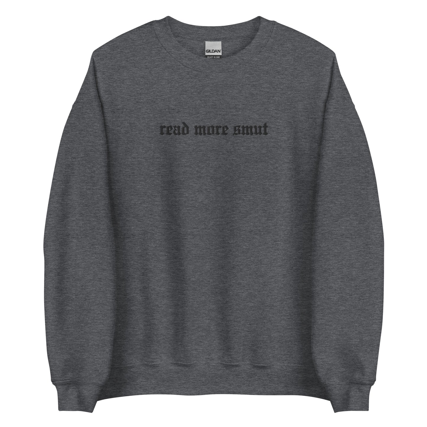 read more smut embroidered sweatshirt