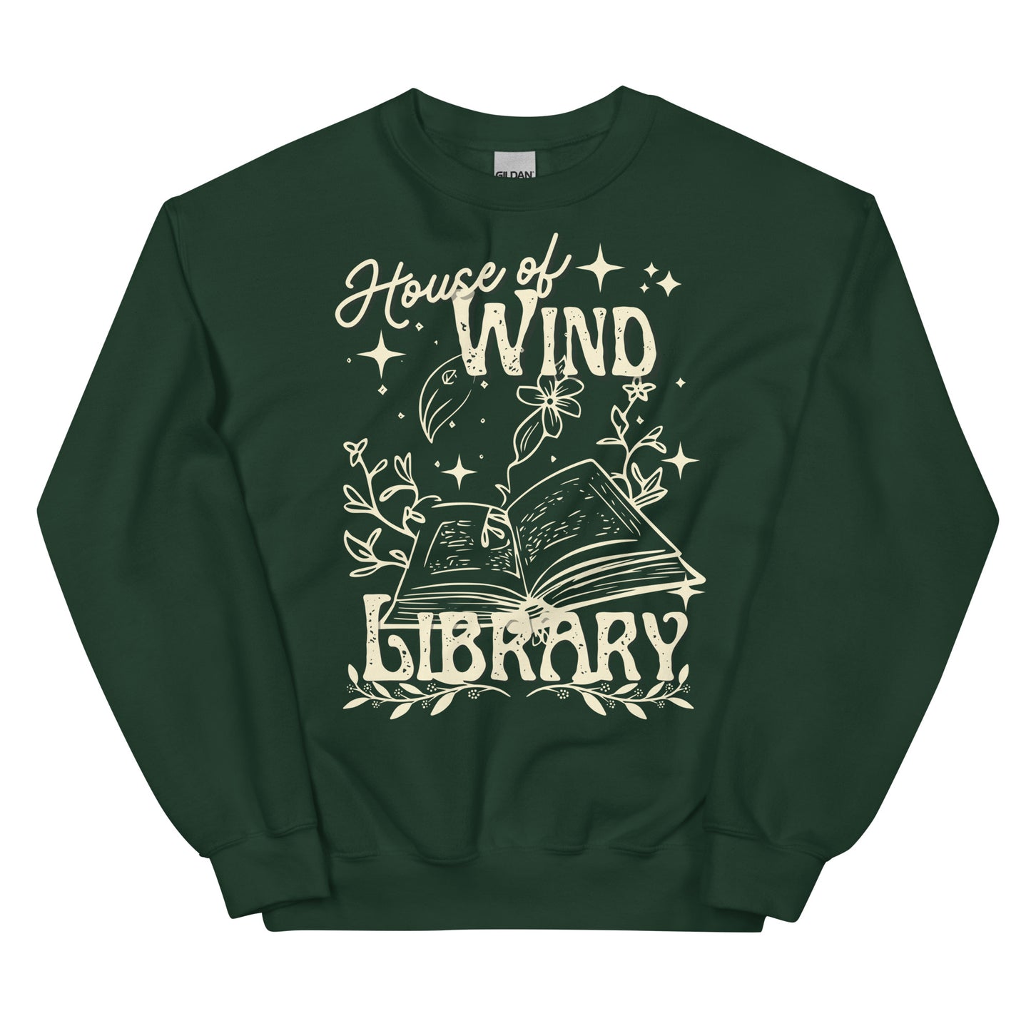 house of wind library sweatshirt