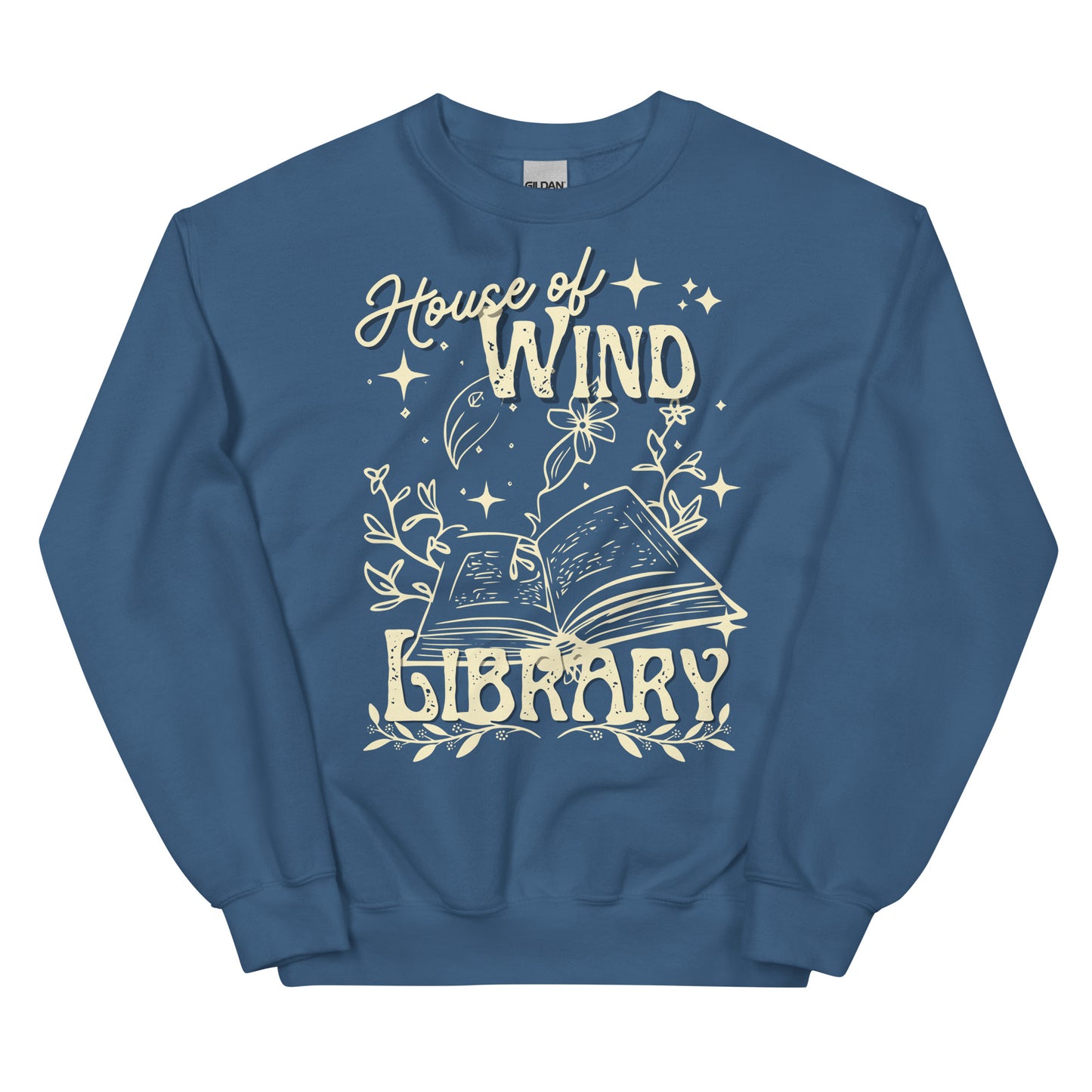 house of wind library sweatshirt