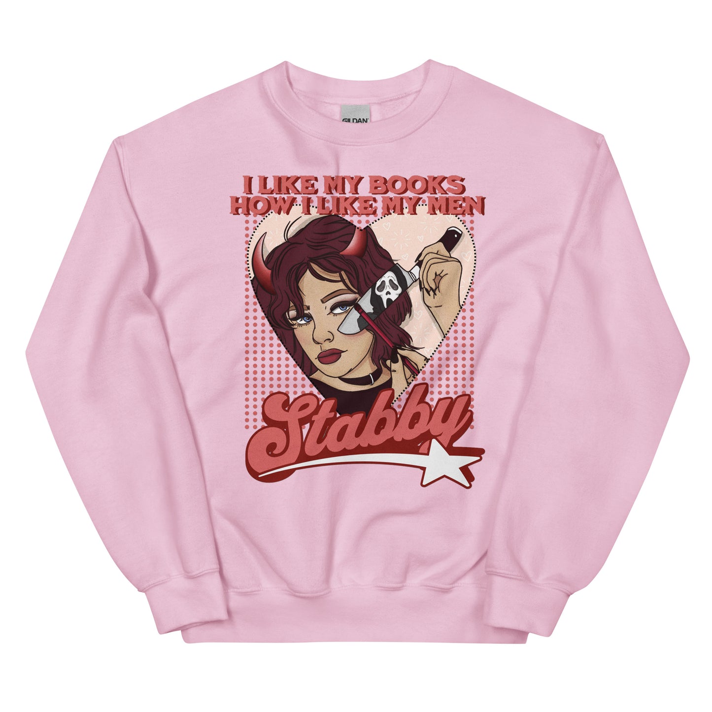 stabby sweatshirt