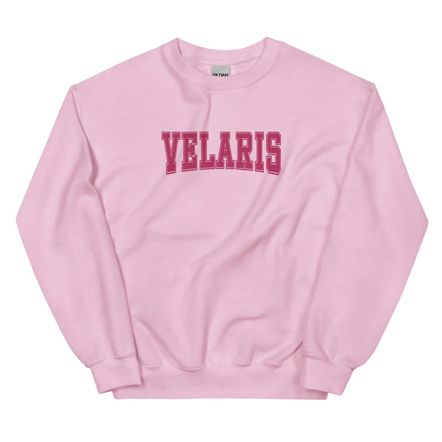 velaris varsity embroidered sweatshirt (pink)