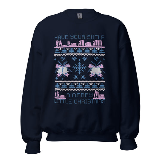 have yourshelf a merry little christmas ugly xmas sweatshirt