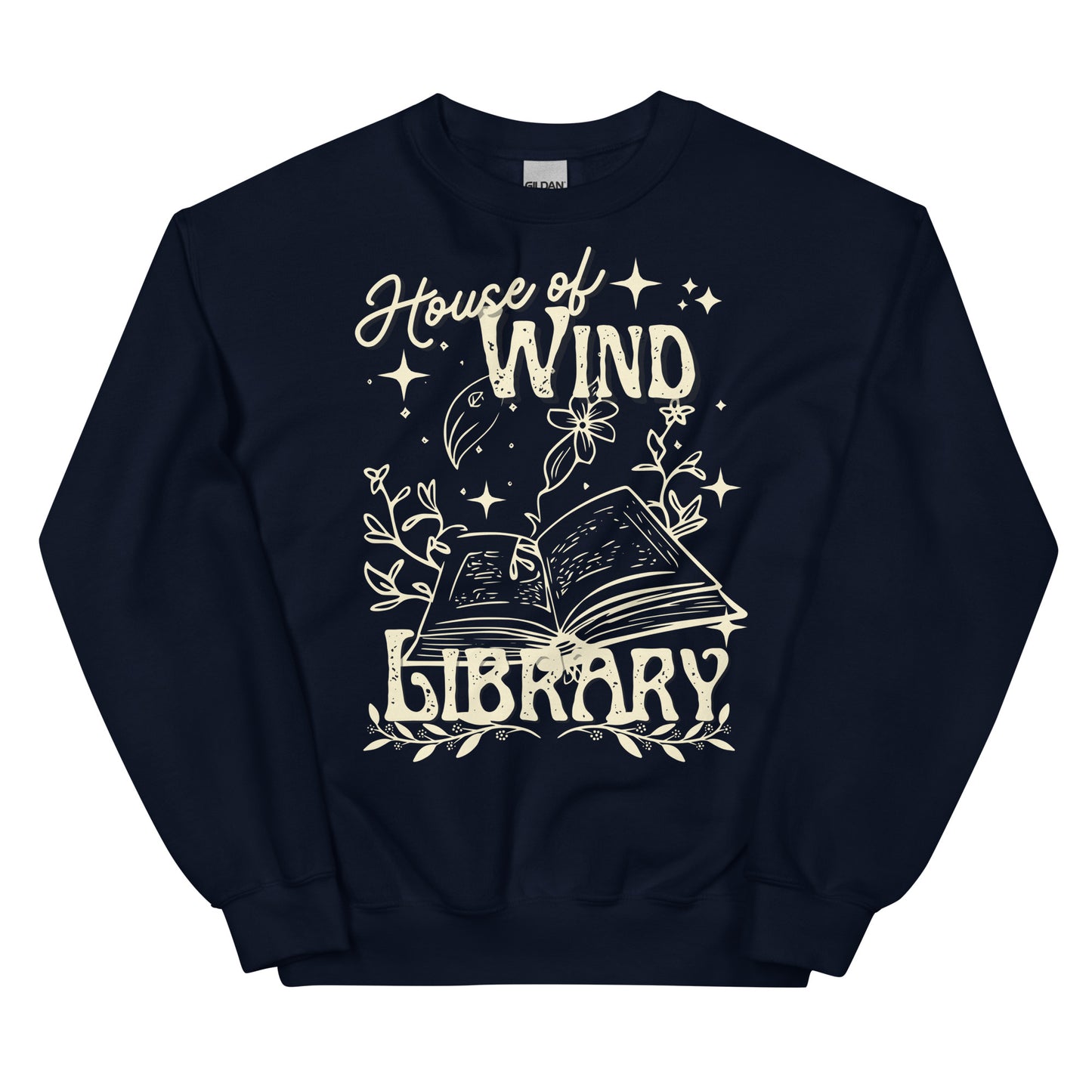 house of wind library sweatshirt