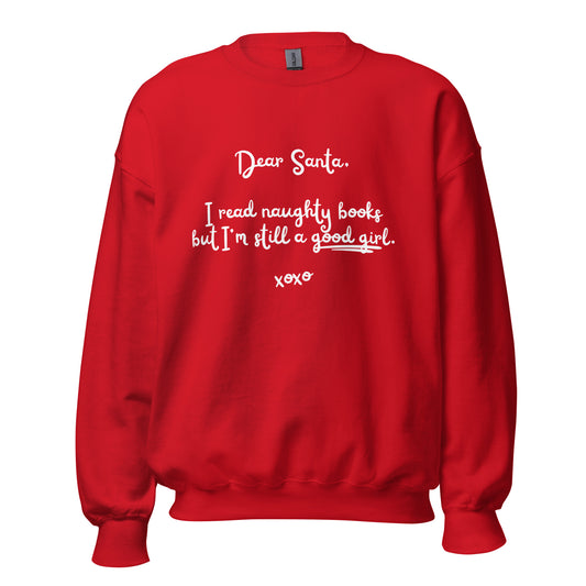 naughty books, good girl sweatshirt