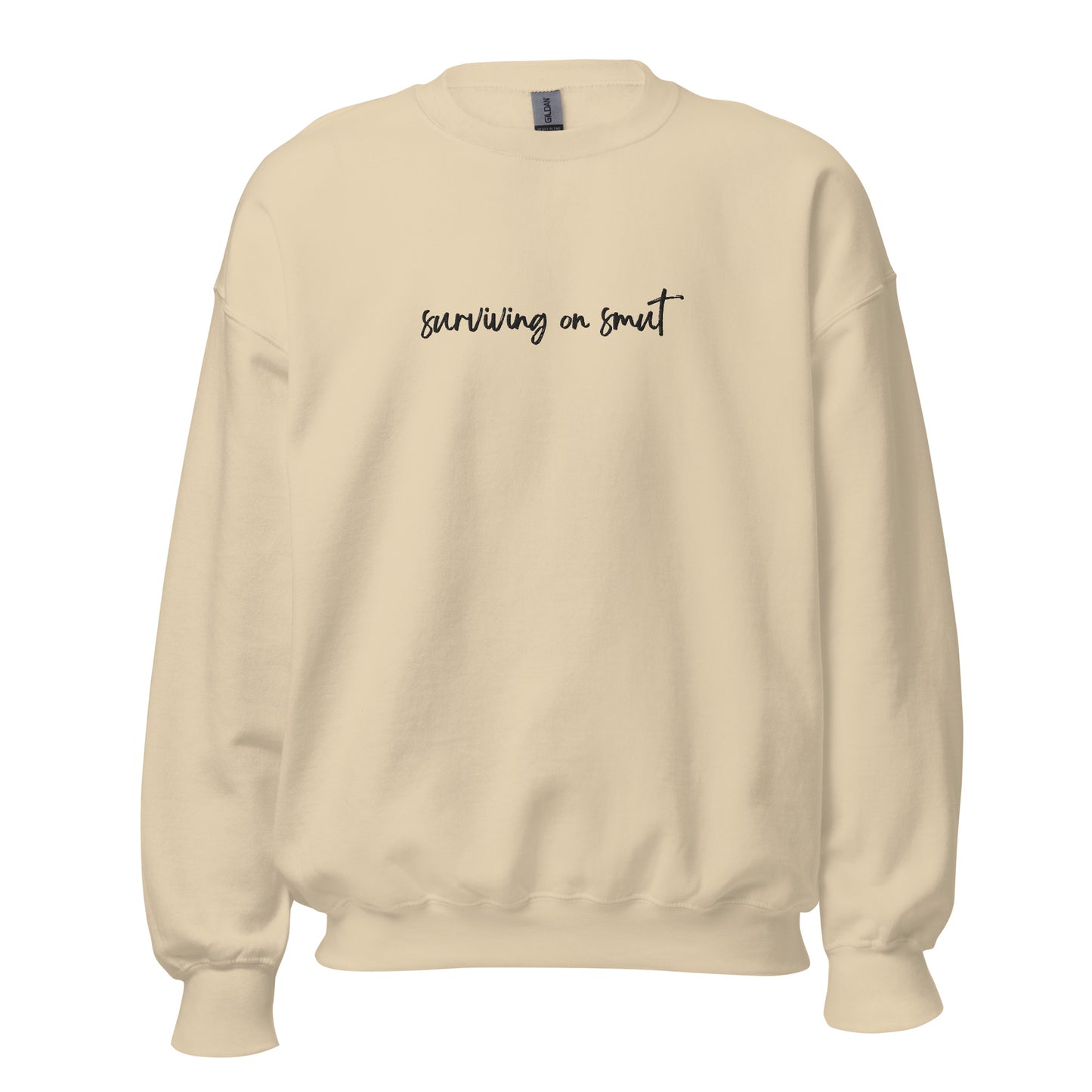 surviving on smut embroidered sweatshirt