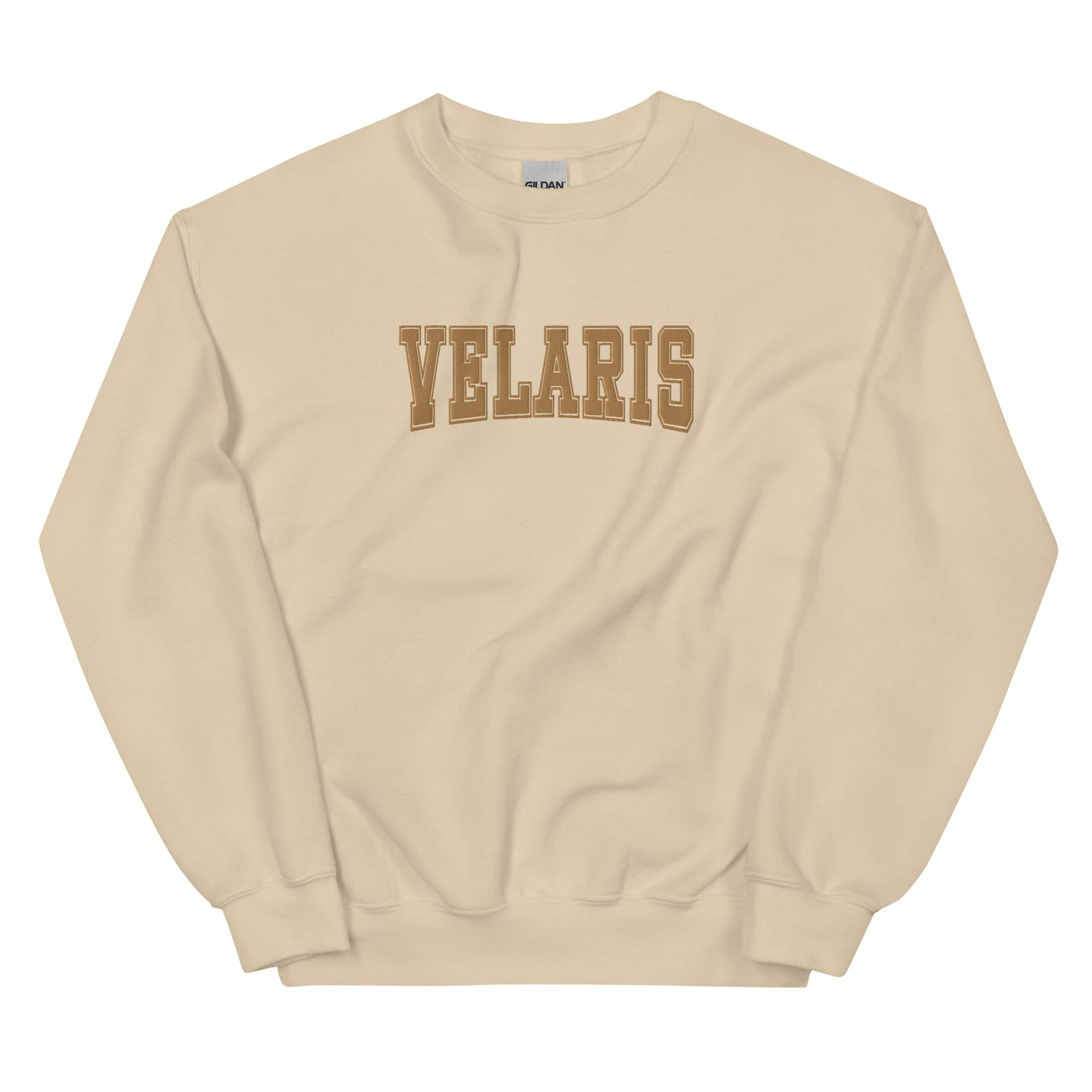 velaris varsity embroidered sweatshirt (sand)