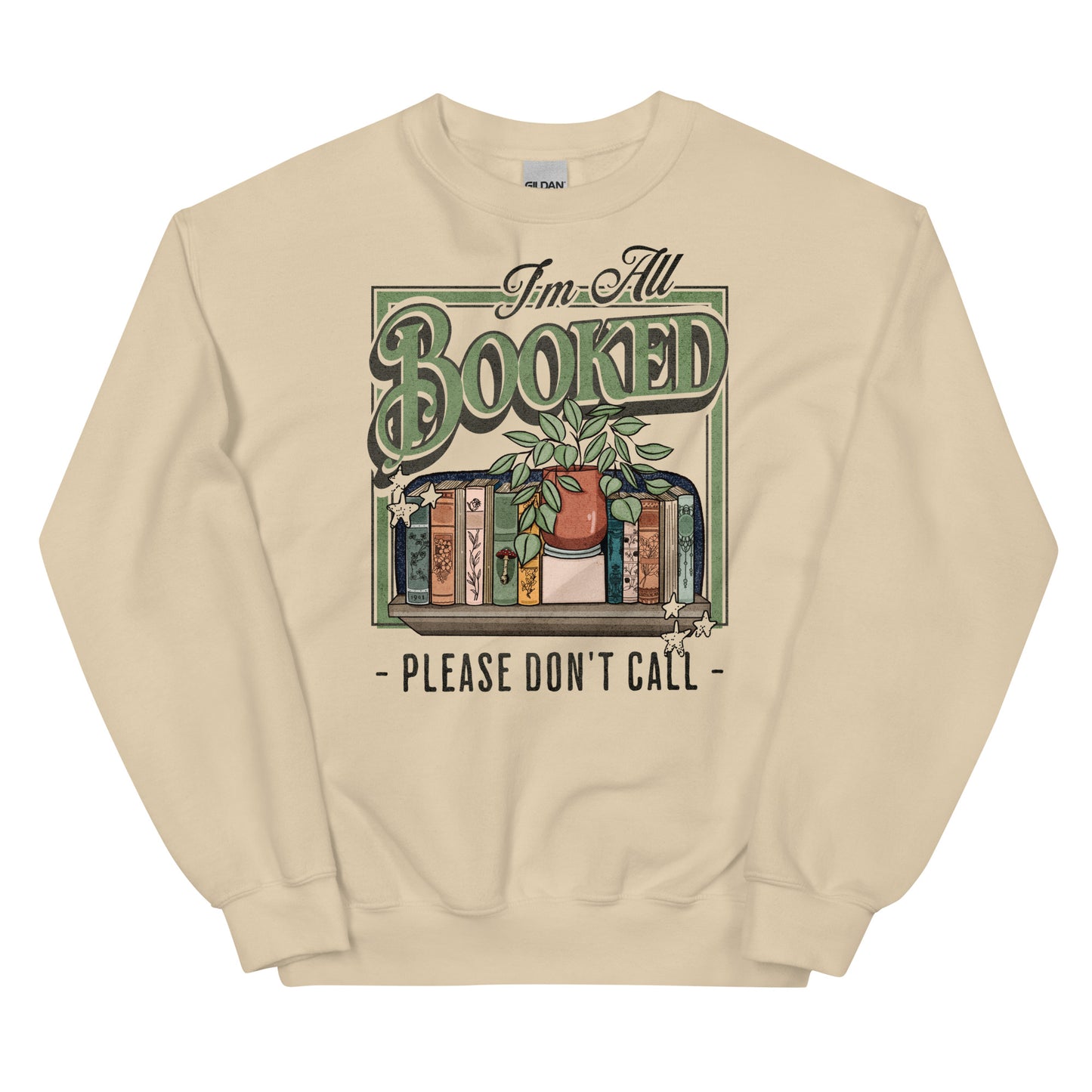 i'm all booked sweatshirt