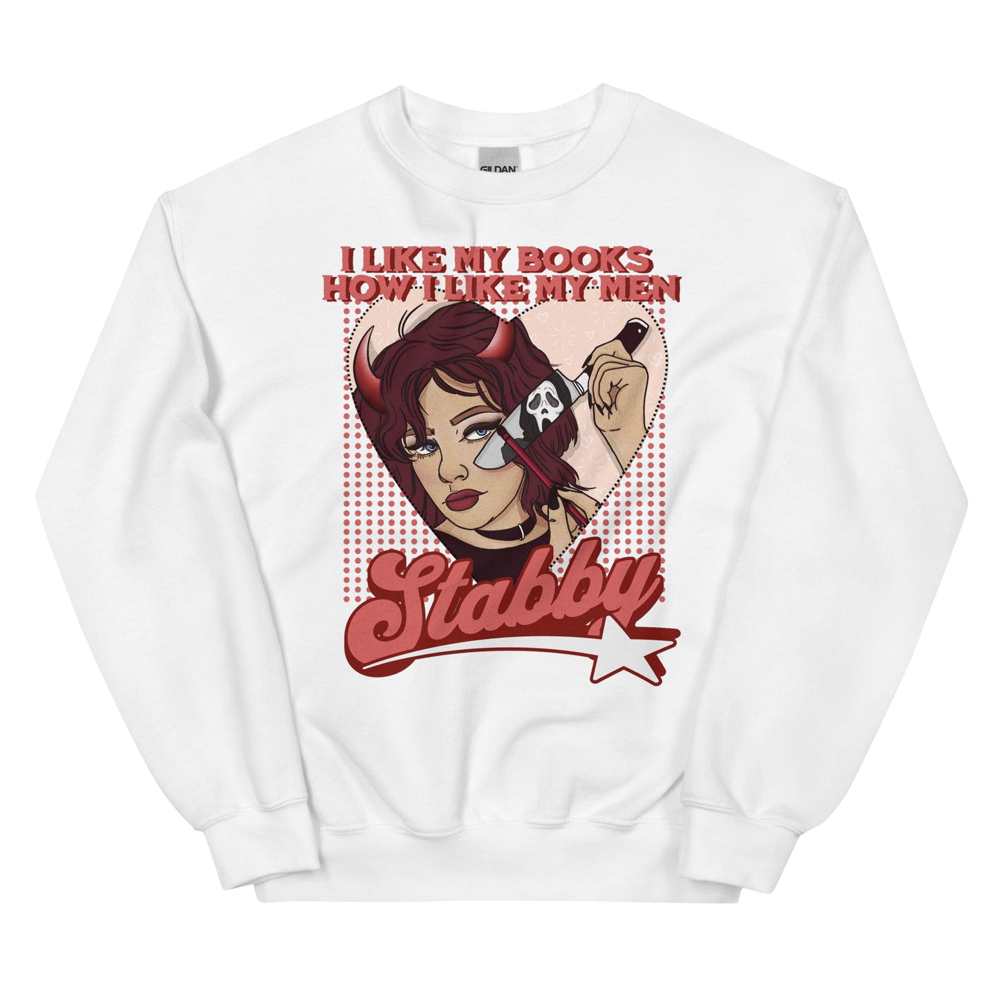 stabby sweatshirt