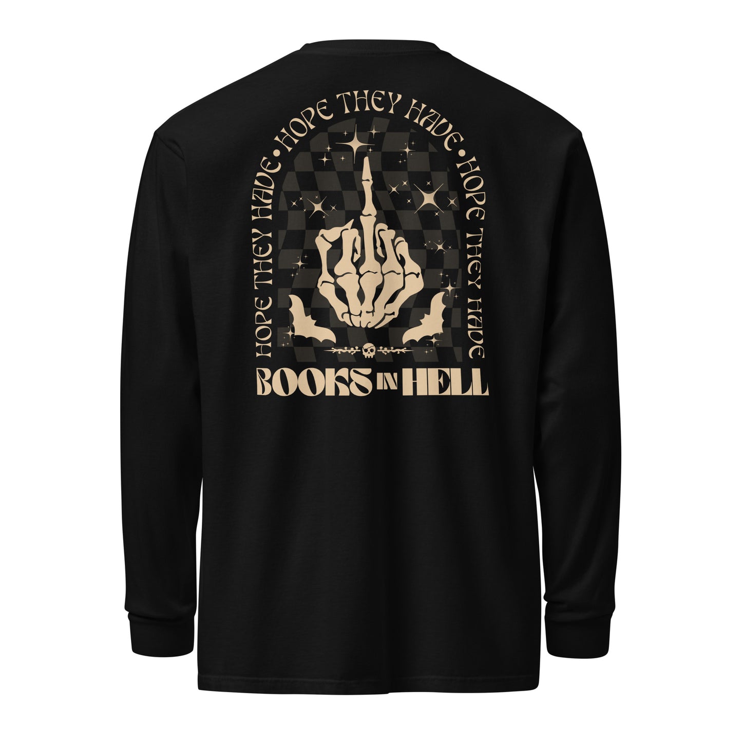 hope they have books in hell long-sleeve shirt