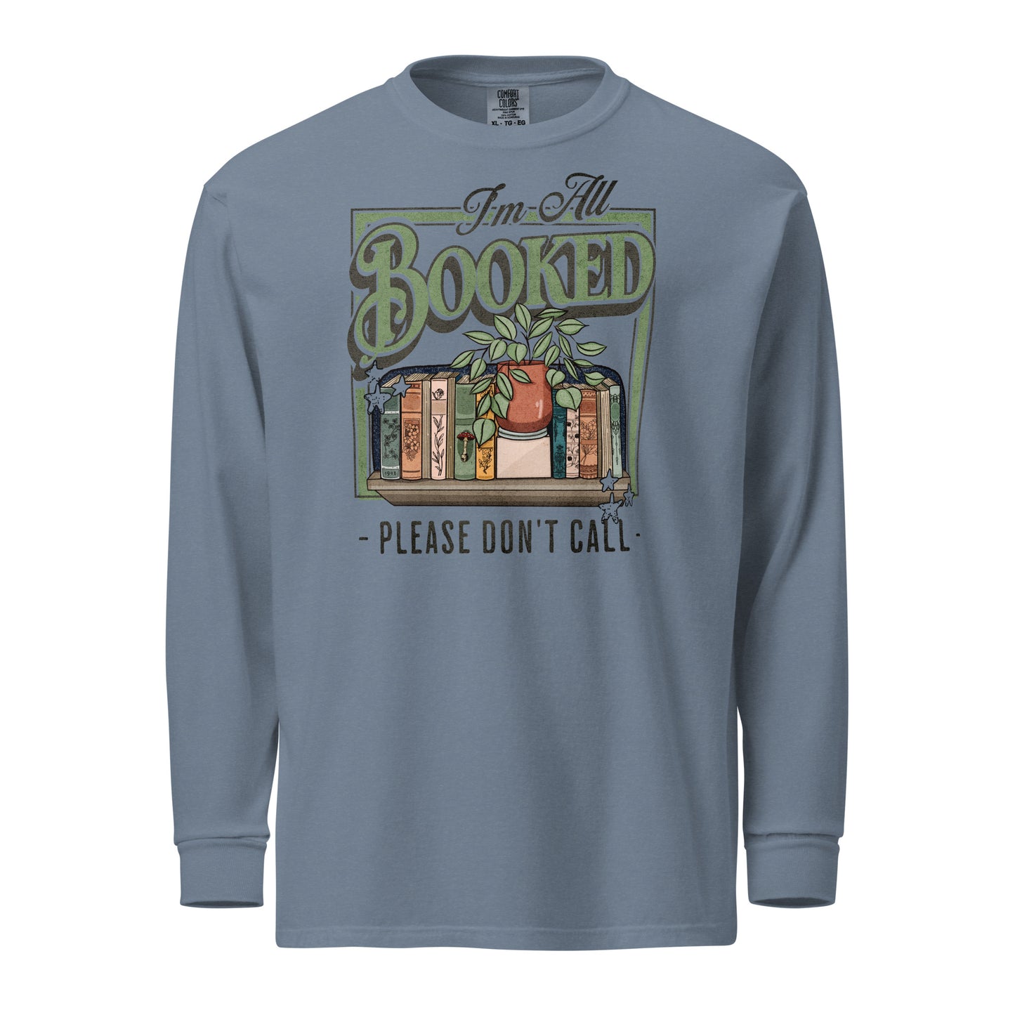 i'm all booked long-sleeve shirt