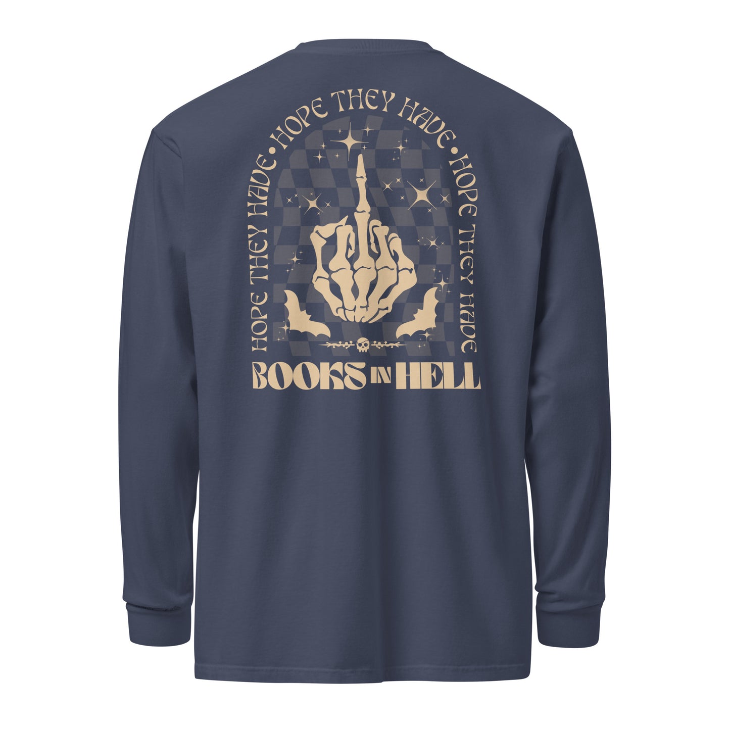 hope they have books in hell long-sleeve shirt