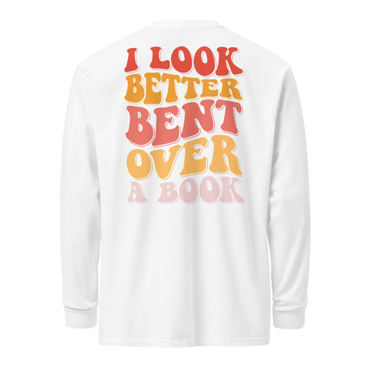 bent over a book long-sleeve shirt