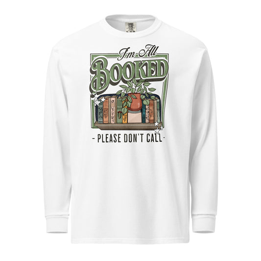 i'm all booked long-sleeve shirt