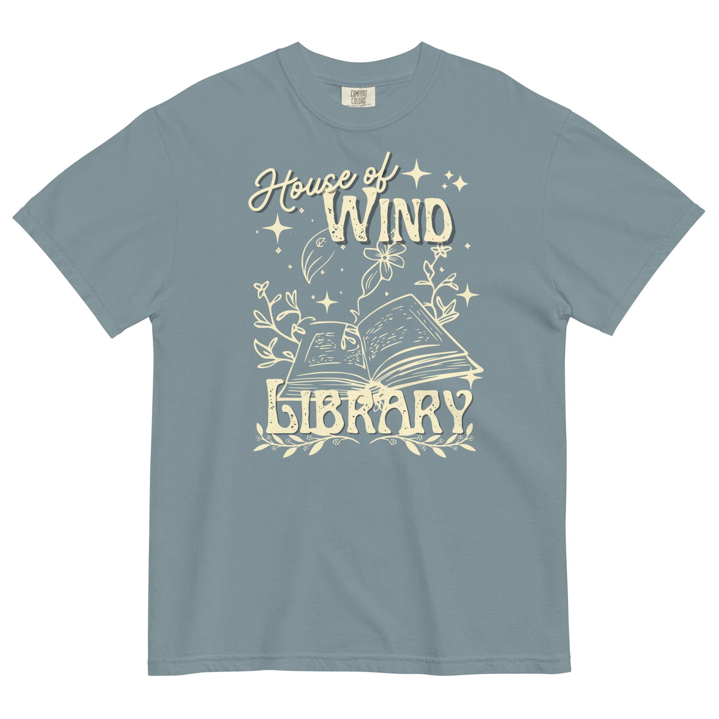 house of wind library t-shirt