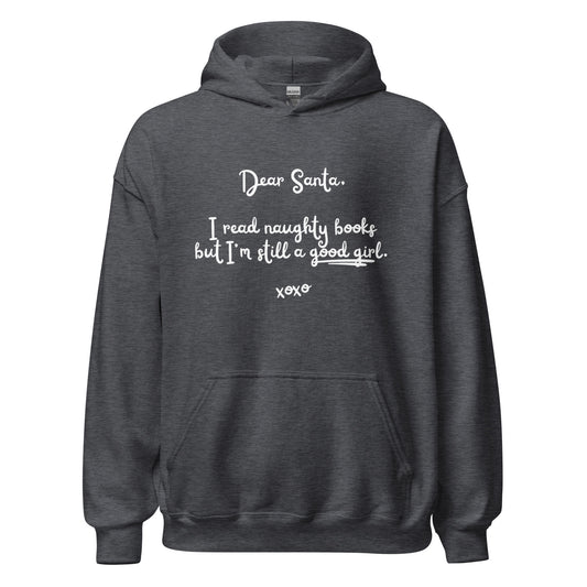 naughty books, good girl hoodie