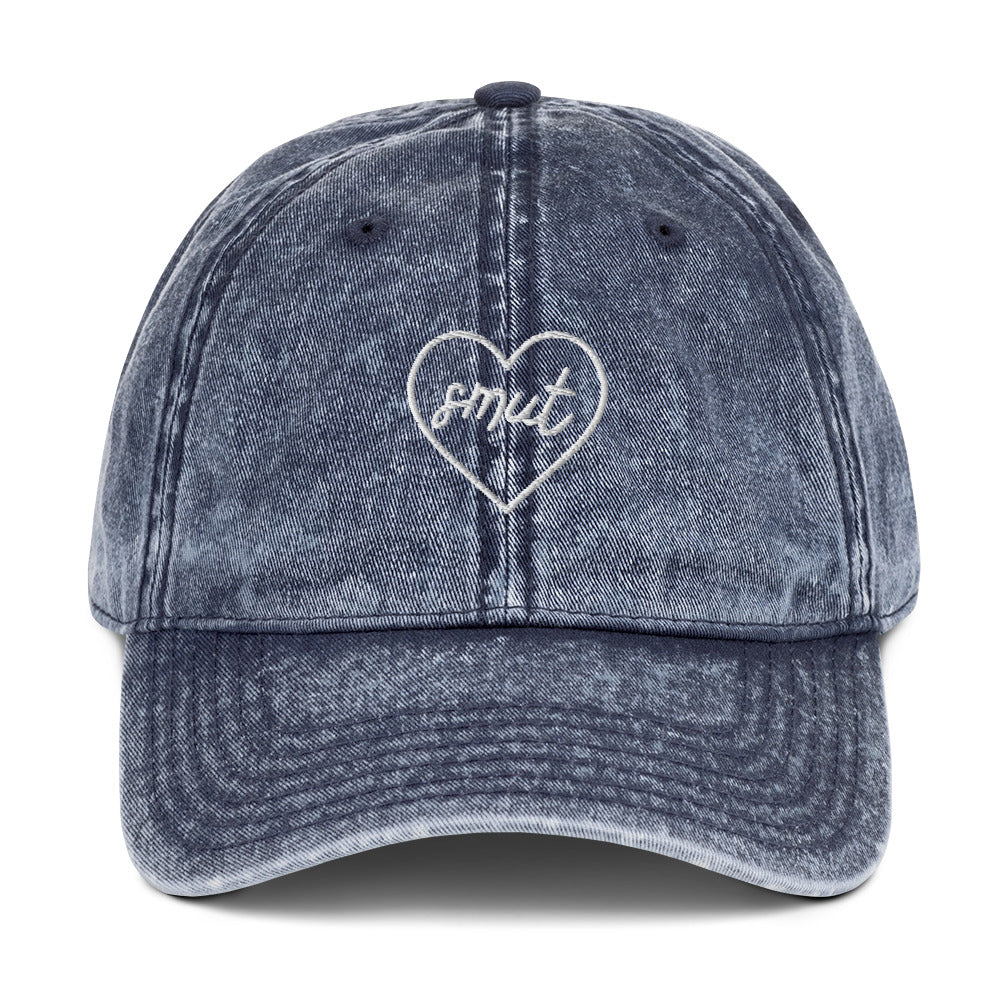 smut heart vintage baseball hat