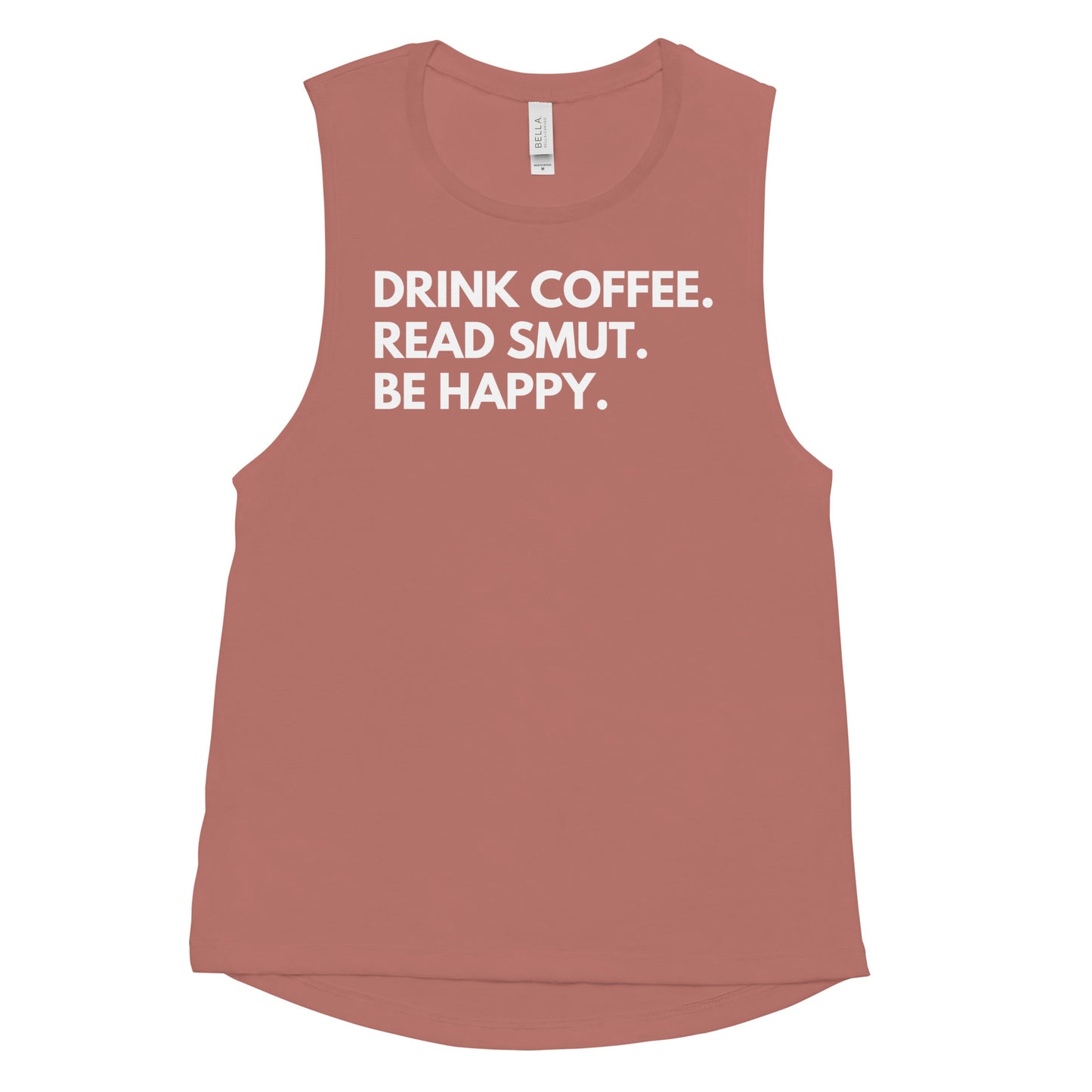 drink coffee muscle tank