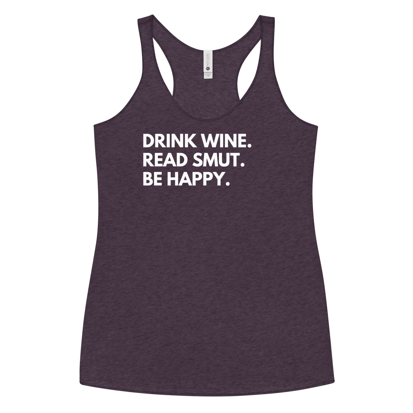 drink wine racerback tank