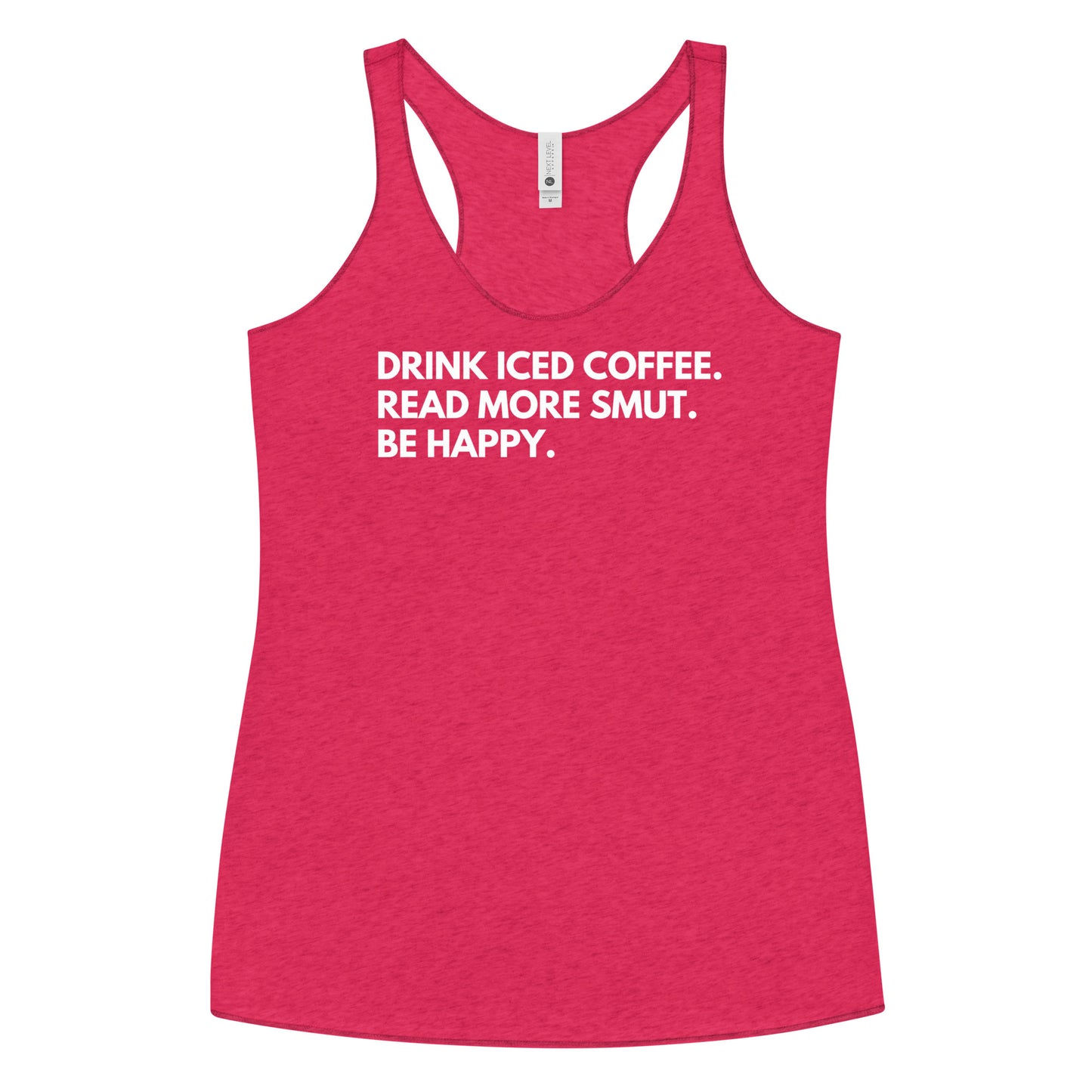 drink iced coffee racerback tank