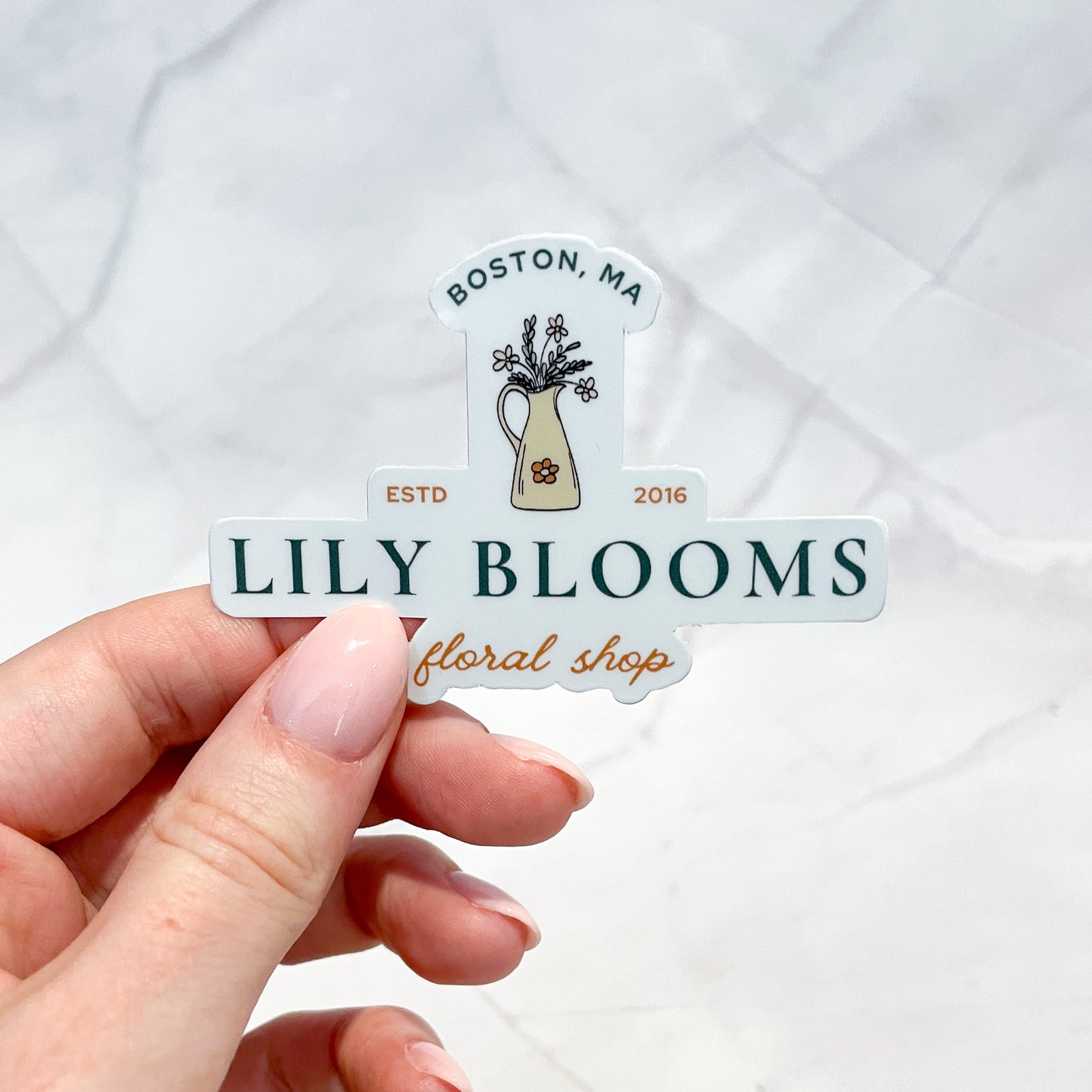 lily blooms floral shop sticker