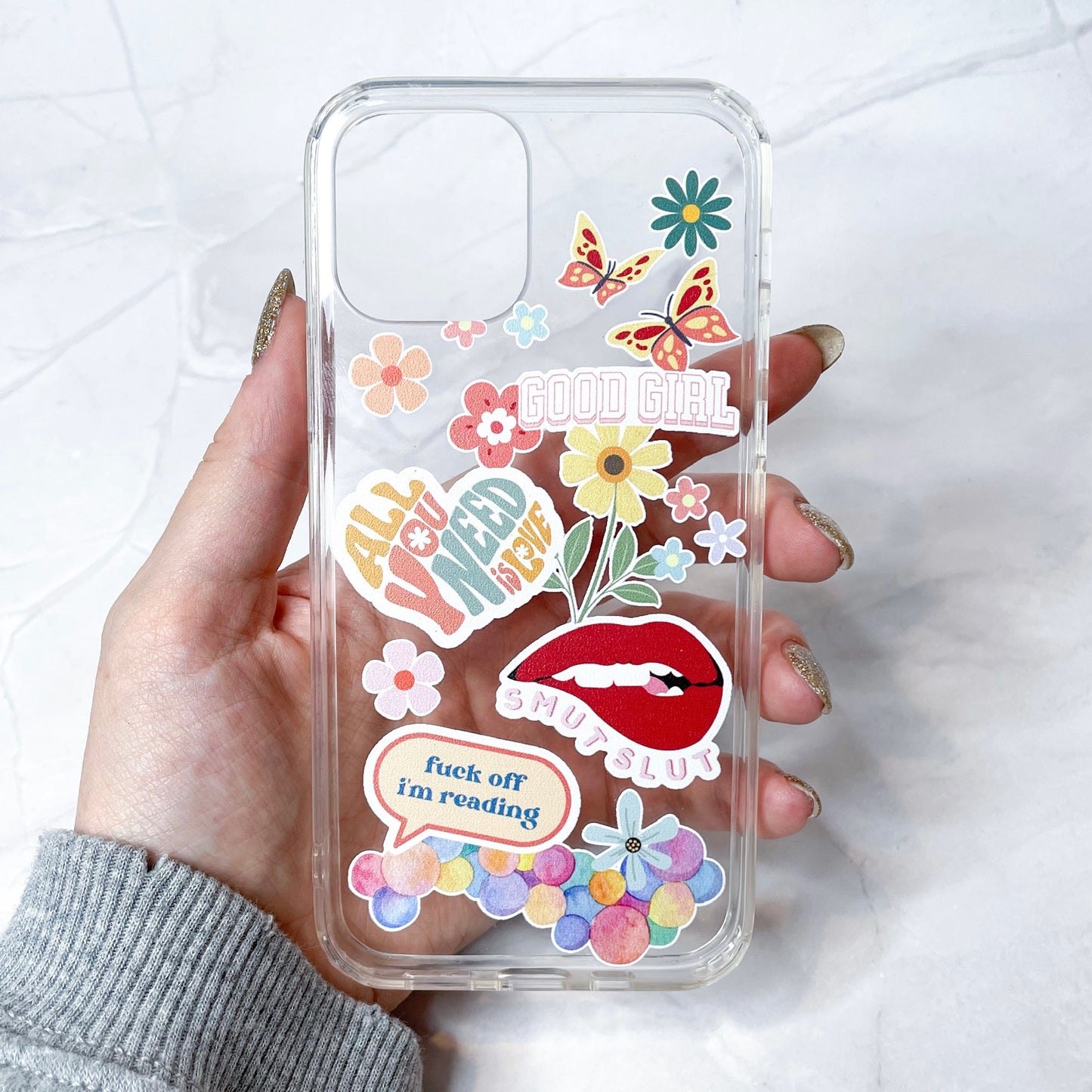 good girl clear phone case