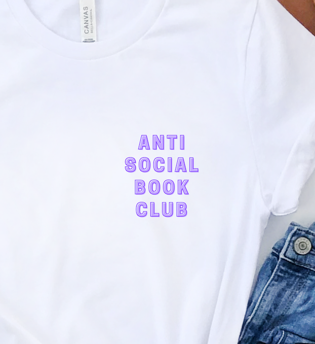 anti social book club t-shirt – probably smut