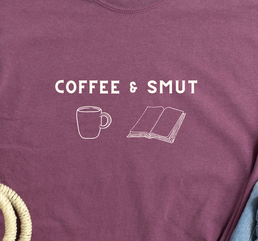 Probably Smut Coffee As Dark As My Romance Novels T-Shirt Toast / 2XL