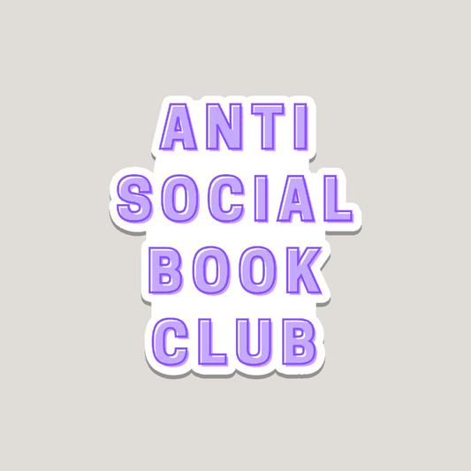 anti social book club sticker