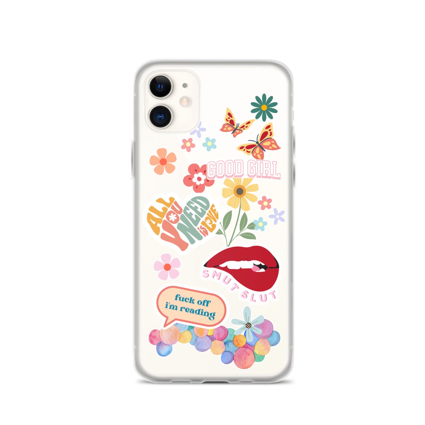 good girl clear phone case