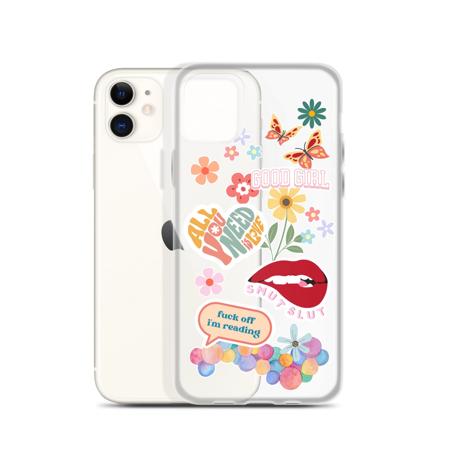 good girl clear phone case