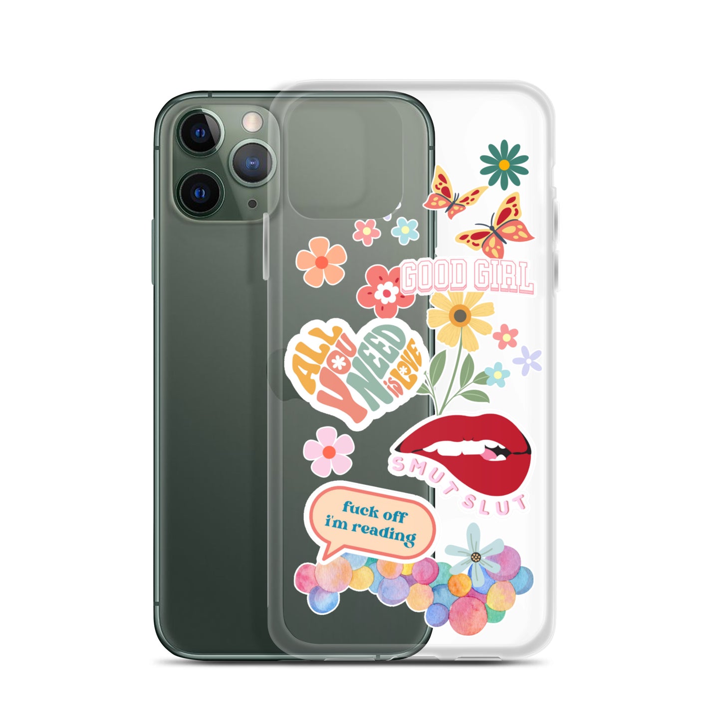 good girl clear phone case