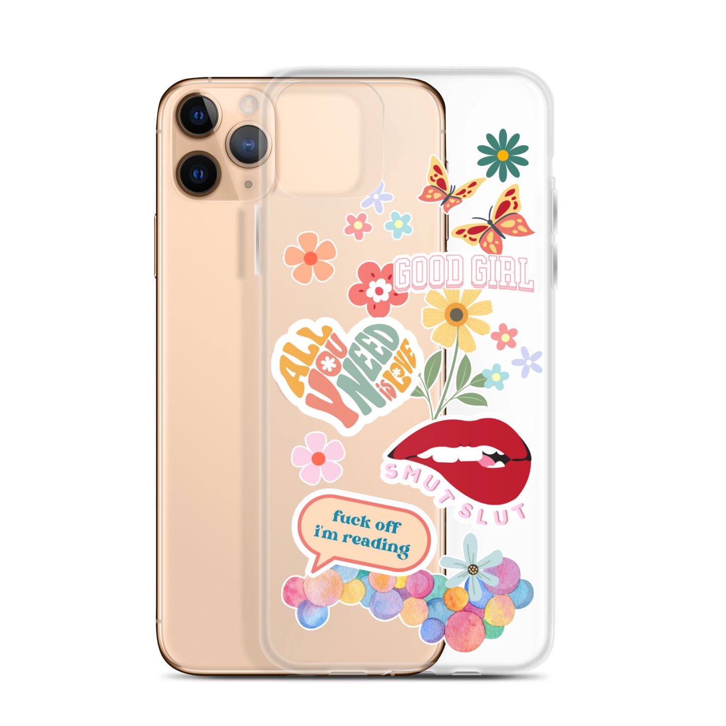 good girl clear phone case