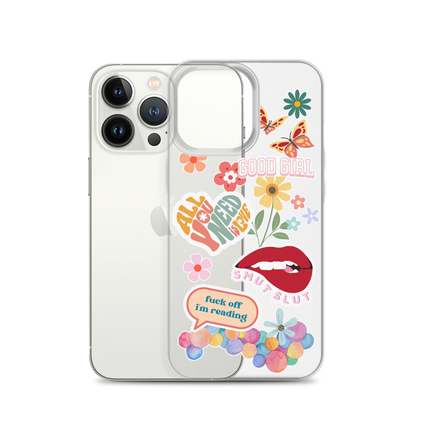 good girl clear phone case