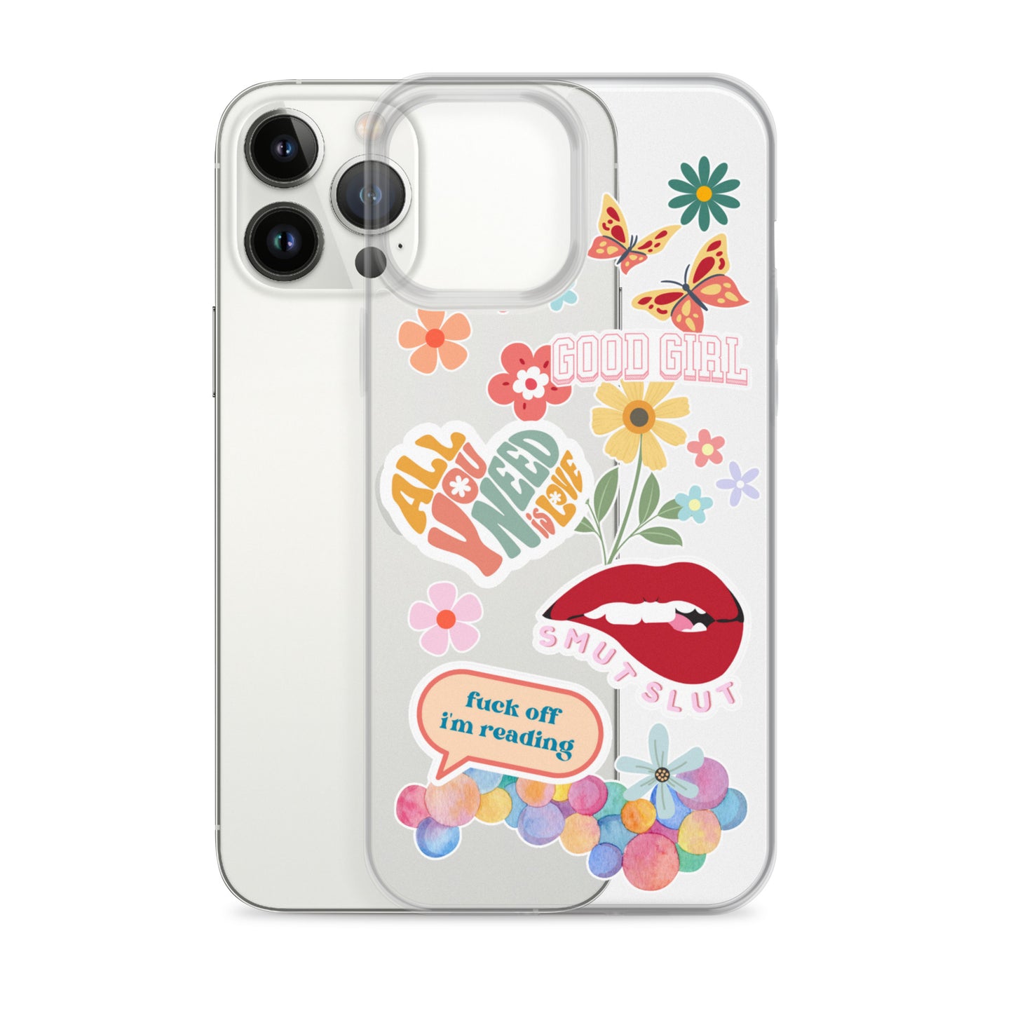 good girl clear phone case